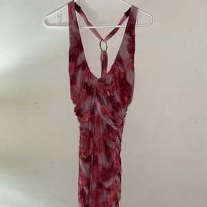 Women’s Fashion Nova XL Ruched Pink Print Dress!